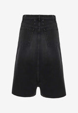 Maison Margiela Dropped-Rise Denim Shorts Black S67MU0065M30067_961