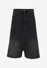 Maison Margiela Dropped-Rise Denim Shorts Black S67MU0065M30067_961
