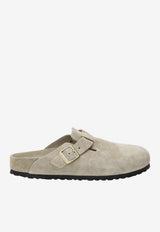 Birkenstock Boston Exquisite Suede Clogs Taupe 1031511SUE/S_BIRKE-TA
