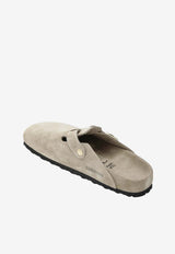 Birkenstock Boston Exquisite Suede Clogs Taupe 1031511SUE/S_BIRKE-TA