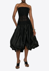 Rick Owens Sheer Boned Bustier Top Black RO01F6127TU_09