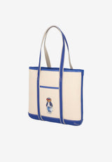 Ralph Lauren Small Polo Bear Canvas Tote Bag Multicolor 428P05484001_400