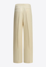 Valentino Silk Tailored Pants Cream 9B3RB7151MMAD6_7dd3c04c-e137-4d3d-80bf-30e075107e0c