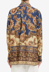 Zimmermann Aster Paisley Print Silk Shirt Multicolor 8278TSS261--NJCO
