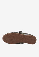 Alaïa Fishnet Ballet Flats Green AA3A029TK007--610