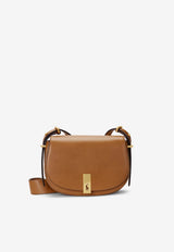 Ralph Lauren Mini Polo ID Saddle Leather Crossbody Camel 428891391002_270