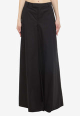 Federica Tosi Wide-Leg Poplin Pants Black 40811-400-29