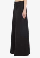 Federica Tosi Wide-Leg Poplin Pants Black 40811-400-29
