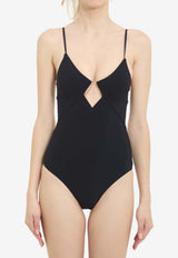Zimmermann Roselight Diamond One-Piece Swimsuit Black 7364WSS264--BLK