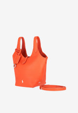 Ralph Lauren Small Polo Play Leather Tote Bag Orange 428944657016_800