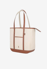 Ralph Lauren Medium Canvas Tote Bag Beige 428968158001_999
