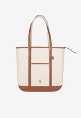 Ralph Lauren Medium Canvas Tote Bag Beige 428968158001_999