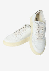 Autry Medalist Low-Top Leather Sneakers White AULM-LL-28