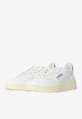 Autry Medalist Low-Top Leather Sneakers White AULM-LL-28