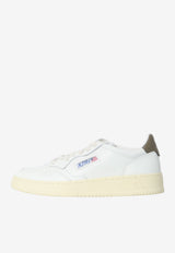 Autry Medalist Low-Top Leather Sneakers White AULM-LL-28