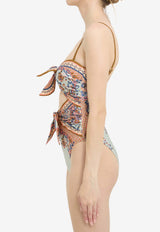 Zimmermann Aster One-Piece Floral Swimsuit Multicolor 9142WSS261--BLUPF