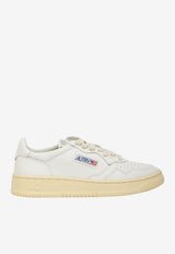 Autry Medalist Low-Top Leather Sneakers White AULM-LL-15
