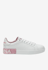 Dolce & Gabbana Portofino Leather Sneakers White CK1544AX615/T_DOLCE-87587