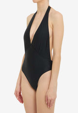 Saint Laurent Bare Back One-Piece Swimsuit Black 859623-Y37WN-1000