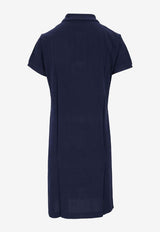 Ralph Lauren Logo Embroidered Mini Polo T-shirt Dress Navy 211799490005_400