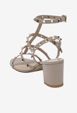 Valentino Rockstud 80 Leather Cage Sandals Pink 9W2S0491VBP/T_VALE-P45