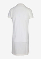 Ralph Lauren Logo Embroidered Mini Polo T-shirt Dress White 211799490017_100