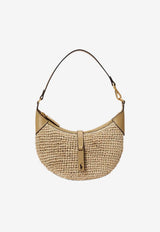 Ralph Lauren Mini Polo ID Raffia Shoulder Bag Beige 428P05475001_250
