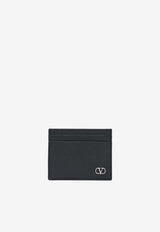 Valentino VLogo Grained Leather Cardholder Black 9Y2P0AP4UAG/T_VALE-0NO