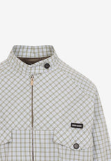 Check Zip-Up Jacket