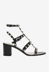 Valentino Rockstud 70 Leather Cage Sandals Black 9W2S0491VBP/T_VALE-0NO