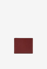 Valentino VLogo Grained Leather Bi-Fold Wallet Red 9Y2P0AP3UAG/T_VALE-AQS