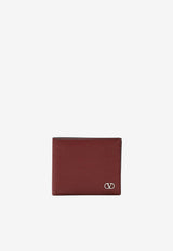 Valentino VLogo Grained Leather Bi-Fold Wallet Red 9Y2P0AP3UAG/T_VALE-AQS