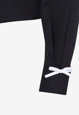 Long-Sleeved Shirt with Bow