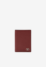 Valentino VLogo Grained Leather Cardholder Red 9Y2P0AP1UAG/T_VALE-AQS