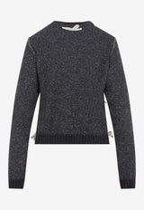 Bow Appliques Knitted Sweater