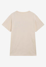 Valentino Panther Lady Print T-shirt Beige 9B3MG26GAA2/T_VALE-R8E
