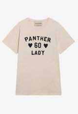 Valentino Panther Lady Print T-shirt Beige 9B3MG26GAA2/T_VALE-R8E