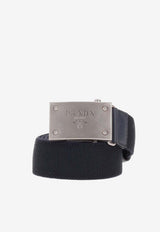 Prada Logo Buckle Tape Belt Navy 2C5340_19