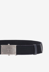 Prada Logo Buckle Tape Belt Navy 2C5340_19