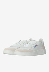 Autry Medalist Leather and Suede Sneakers White AULW-LS-30