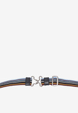 Prada Striped Clasp Buckle Belt Multicolor PRDBELTSMALL_AMNGGS