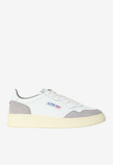 Autry Medalist Leather and Suede Sneakers White AULM-FT-15