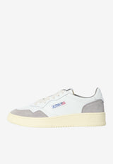 Autry Medalist Leather and Suede Sneakers White AULM-FT-15