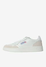 Autry Medalist Leather and Suede Sneakers White AULM-LS-30
