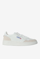 Autry Medalist Leather and Suede Sneakers White AULM-LS-30