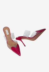 Alaïa Le Coeur 90 PVC And Leather Mules Red AA3M053CK150--424