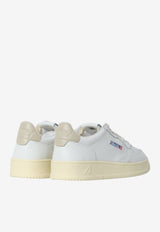 Autry Medalist Low-Top Leather Sneakers White AULM-LL-27