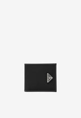 Prada Triangle Logo Re-Nylon and Saffiano Leather Wallet Black 2MO5132DMH/T_PRADA-F0002