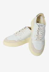 Autry Medalist Leather and Suede Sneakers White AULM-LS-17