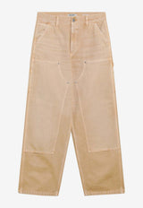 Carhartt Wip Brandon Double-Knee Canvas Pants Beige I037048CO/T_CARH-07E17